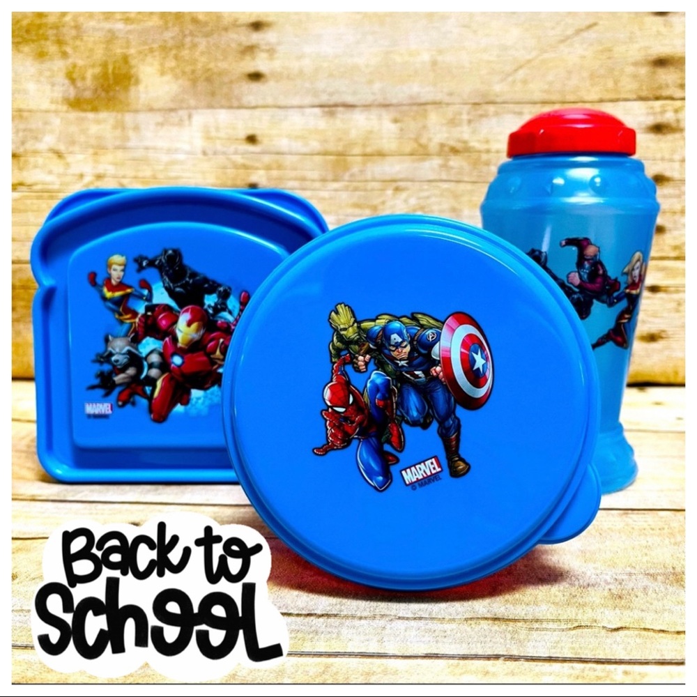 Zak Designs Kids 3-Pack Lunch Set Avengers